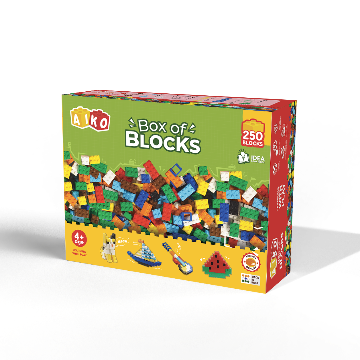 Box of Blocks 250pcs Aiko Toys