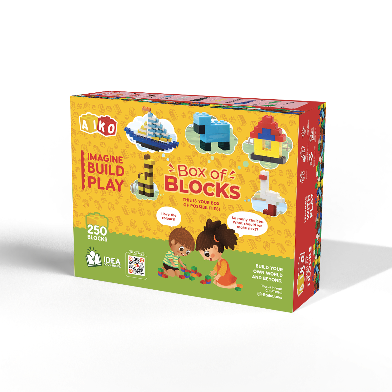 Box of Blocks 250pcs - Aiko