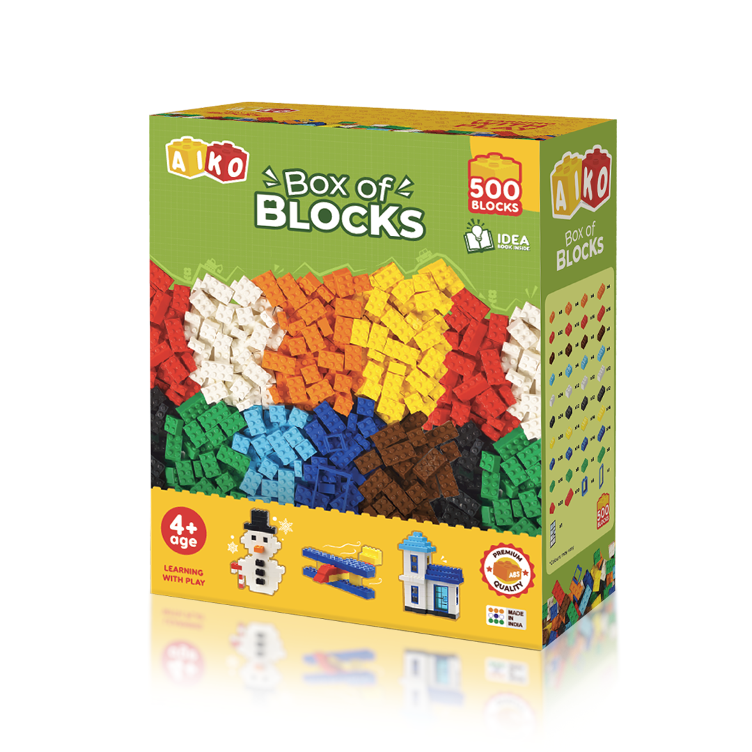 Box of Blocks 500pcs – Aiko Toys